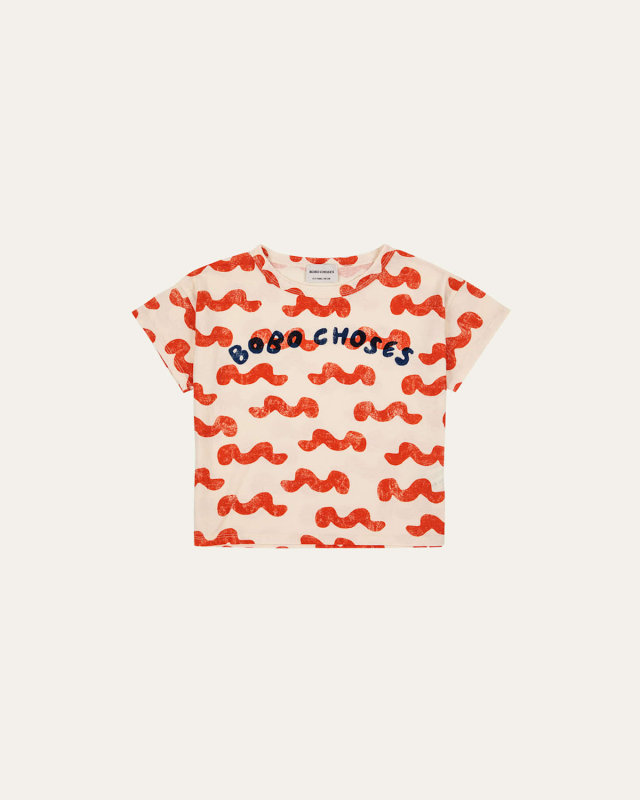 Kid's Waves Cotton T-Shirt, Size 2-13